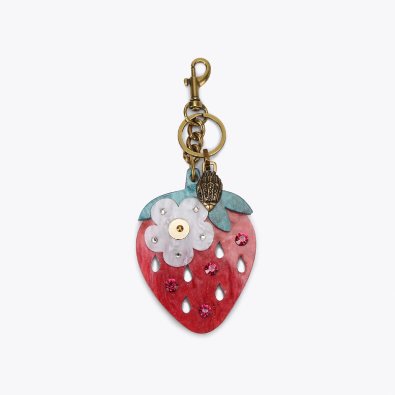 strawberry-keyring-charm