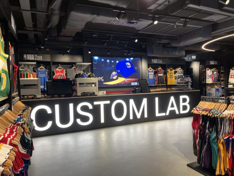 NBA Store Personalisation Station | Oxford Street