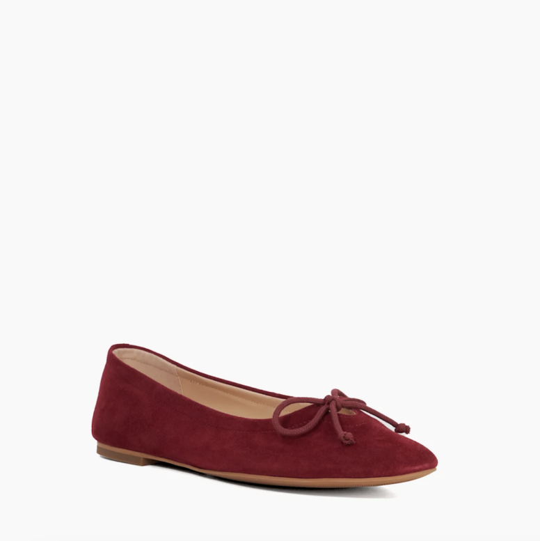 Dune London Red Ballet Pumps For Summer | Oxford Street