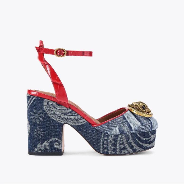 Denim Platform Heel | Oxford Street